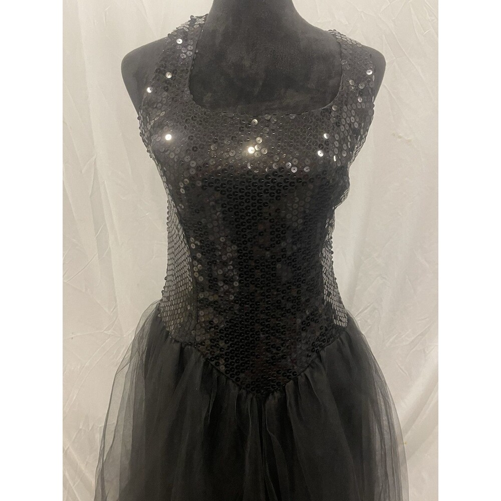 Nadine vintage 80's prom dress Dark Fairy Witch core tulle skirt sequins Formal